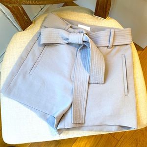 Wilfred front tie shorts in lux Japanese crepe material